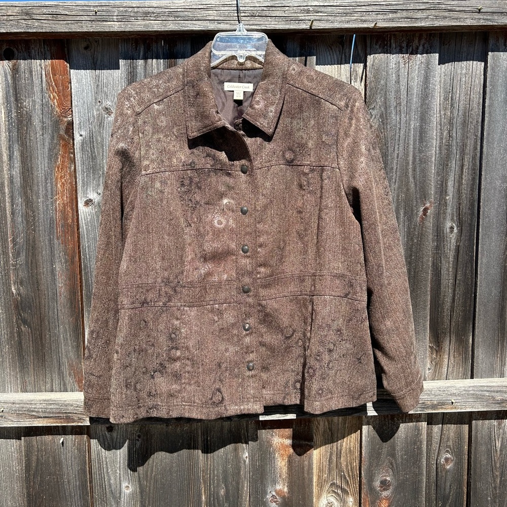 Coldwater Creek brown jacket.